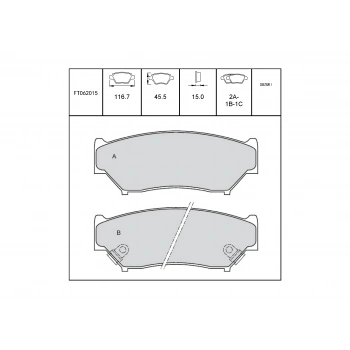 Fren Balatası Vitara 5Kp 91-02 Ön None (Oem No: Ft062015)