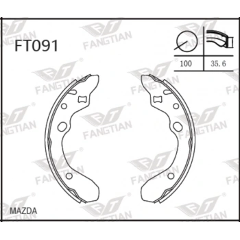 Fren Balatası 323 93-96 Kalın Arka Papuç None (Oem No: Ft091)