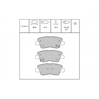 Fren Balata Elantra 12 Arka None (Oem No: Ft145616)
