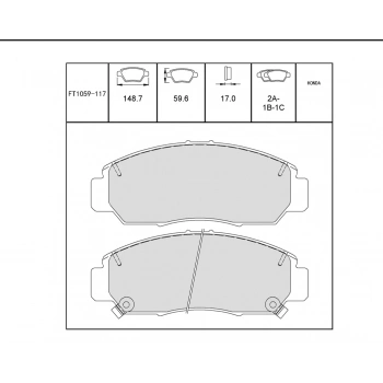 Fren Balata I30 12-18  Elantra 16-18 Ceed 12-18 None (Oem No: Ft153018)