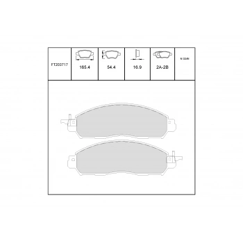 Fren Balata Pıckup Navara 16-19 Ön Yüksek Karbonlu None (Oem No: Ft203717)