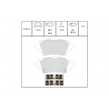 Fren Balata Corolla 19 Hybrıd Arka Elektronik Par None (Oem No: Ft264115)