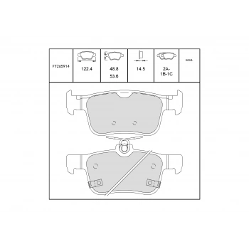 Fren Balatası Civic 15 Arka None (Oem No: Ft265914)