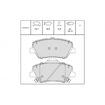 Fren Balatası Elantra 20122014 Ön Şimli None (Oem No: Ft279217)