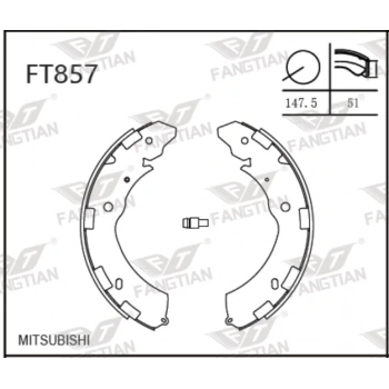 Balata Fren L200 06-19 Dmax 12 Arka Papuç Legacy None (Oem No: Ft857)