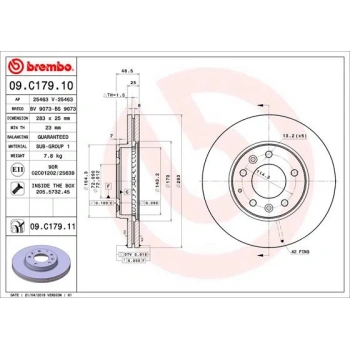 Fren Diski Mazda 6 03-08 / Ön Havalı 283-5 (Oem No: Gj6Y-33-25Xa)