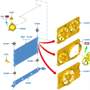 Fan Davlumbazı Ford Transıt V-363 Bm 14- (Oem No: Gk31 8146 Ab)