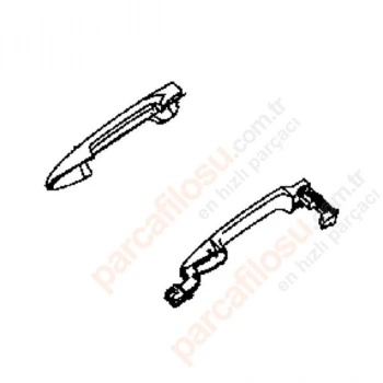 Kapı Kolu Mazda 3 10-14 Ön Dış Sağ (Oem No: Gs1F-58-410G)