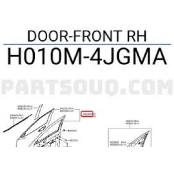 Kapı Navara 2014-2017 Ön Sağ None (Oem No: H010M-4Jgma)