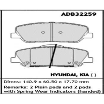 Fren Balatası İ30 2012Kia Ceed 2012 Ön Şimli None (Oem No: H1I3002-Kb-01)