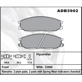 Fren Balatası Starex 0308 Ön Şimli None (Oem No: H1Str02-Kb-01)