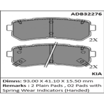Fren Balatası İx35 11Sportage 11 İ20 08 Arka None (Oem No: H1X3501-Kb-06)