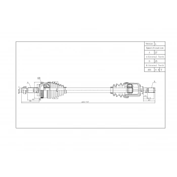 Mil Aks İx35 11-15Sportage 11-15 1.6 Lh Absli None (Oem No: Jpı101055)