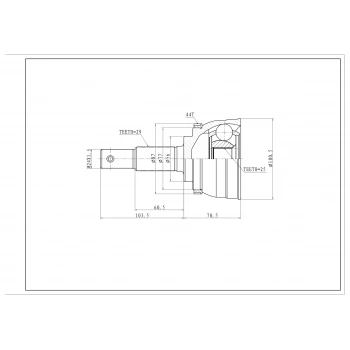 Aks Kafası Xtraıl 0107 Dış Absli None (Oem No: Jpı102012)