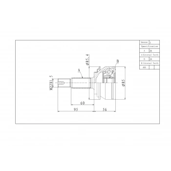 Aks Kafası Yaris 0611 1.4 D4D Dizel Dış None (Oem No: Jpı102020)