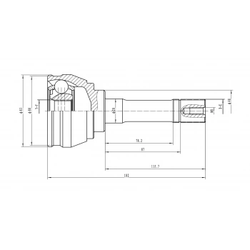 Aks Kafası Vitara 9805 2.5 V6 Dış 26X30 A Kalite None (Oem No: Jpı102087)