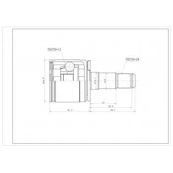 Aks Kafası L200 07- 4X4 İç Lh 28X33X34,7 None (Oem No: Jpı103001)