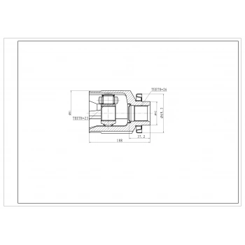 Aks Kafası Accent 0306 1.5 Crdı 26X23X42 İç Rh None (Oem No: Jpı103005)