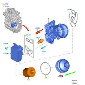 Yag Fıltre Kapagı Opel Corsa F/Focus Dv5Rd 18- (Oem No: Jx6Q 6737 Aa)