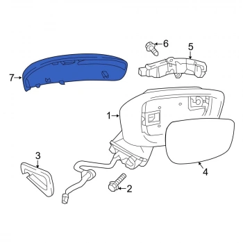 Mazda Cx-3 15-18 Cx5 12-16 Ayna Kapağı Astarlı Sol Kr22691N733 (Oem No: Kr22691N733)