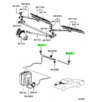 Su Fıskiye Memesi L200  90-06 / Lancer  88-92 / Proton (Oem No: Mb415616)
