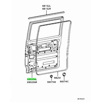 Kapı L300 Orta Camlı Sol (Oem No: Mb506787)