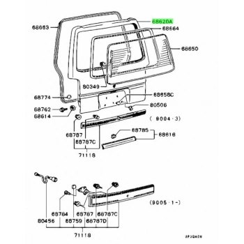 Bagaj Kapağı L300 90-08 (Oem No: Mb549343)