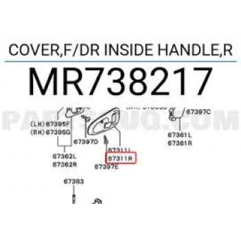 Kapı Kolu Çerçevesi L200 00-06 İç Sağ (Oem No: Mr738217)