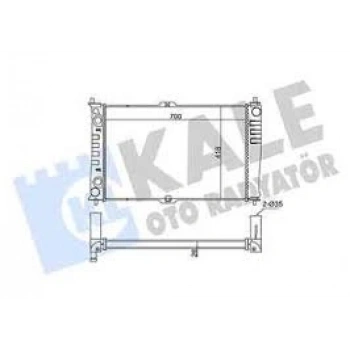 Radyatör Su Carnıval 99Sonrası 2.9 Crdı I-Iı M-T Brazıng (Oem No: Ok-55215-200D)