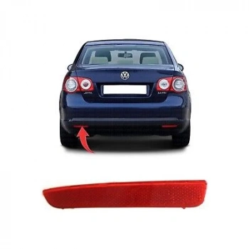 Arka Sol Tampon Reflektörü Jetta 05-09 None (Oem No: Vw-1K5945105)
