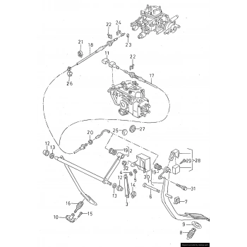 Gaz Teli Seat Toledo 1,6 1,8 96-99 None (Oem No: Vw-1L0721555G)