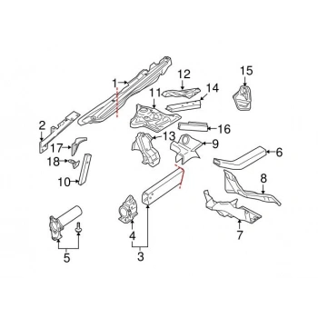 On Sase Uc Bağlantı Audi A8 None (Oem No: Vw-4E0805348E)