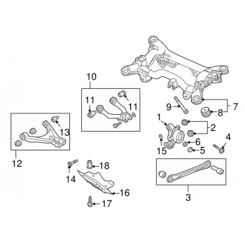 Aks Taşıyıcı A6 01-05 Arka -Sağ None (Oem No: Vw-4Z7505435B)