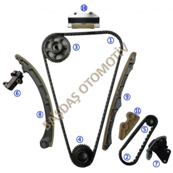 Eksantrik Zincir Seti Accord 2003-2008 Crv 2.4 11 Parç (Oem No:14401Ppa004)