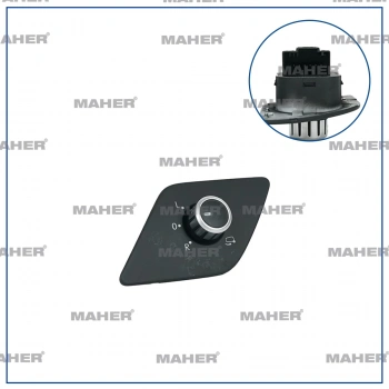 Düğme Ayna Ayar Jetta 2011-2018 Katlanır Kromlu (Oem No:5C7959565L)