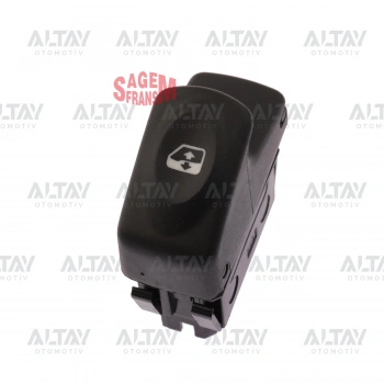 Cam Açma Düğmesi Kangoo / Megane I / Clio (Tekli) 6 Pin Sol (Oem No:7700838101)