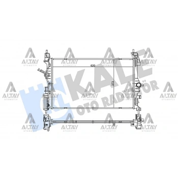 Radyatör Su Corsa E / Adam 2015 Sonrası B13Dtc-B10Xft (Oem No:1300377)