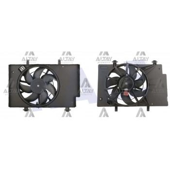 Fan Radyatör Fiesta Vı  2008 2012 / B-Max 2012 Sonrası / Courıer 1.25-1.4-1.4 Tdcı-1.5 Tdcı-1.6 Tdcı-1.6 Davlumbazlı +Ac Kırmızı Soket 380 W (Oem No:8V518C607Cj)