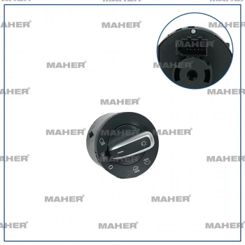 Far Anahtarı Golf6 / Tiguan / Jetta / Caddy / Passat / T6 (Sisli) (Oem No:3C8941431C)