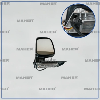 Ayna Dış Dikiz Caddy 2004-2015 Elektrikli, Isıtmalı Sol (Oem No:2K1857507K9B9)