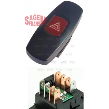 Dörtlü Flaşör Düğmesi Marea / Bravo (Oem No:735257109)