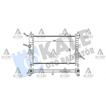 Radyatör Su Astra F 1991-1998 / 1.7 D M-T Mekanik (Oem No:1300134)