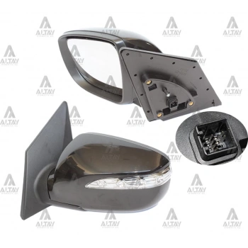 Ayna Dış Dikiz Ix-35 2010-2015 Elektrikli Sinyalli Isıtmalı Sol (Oem No:876102Y070)