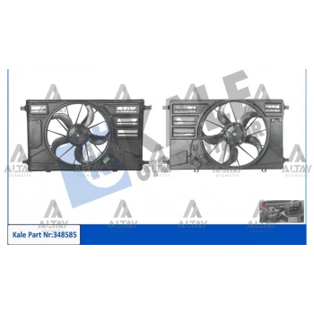 Fan Radyatör  V363 / V362 Custom 2012 Sonrası 2.2  (Önden Çeker) Davlumbazlı (Oem No:Bk218C607Bb)