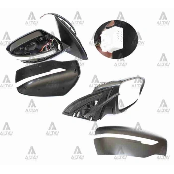 Ayna Dış Dikiz Qashqai 2014 Sonrası Elektrikli Sinyalli Isıtmalı Otomatik Katlanır Sağ (Oem No:963014Eh6E)