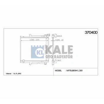 Radyatör Su L200 2006-2015 16Mm M-T Brazıng (Oem No:1350A480)