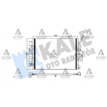 Radyatör Klima Focus Iıı 2011-2015 1.0 Gtdı-1.6Tdcı / C-Max 2010 Sonrası 1.0 12 Mm (Oem No:Bv6119710Ba)