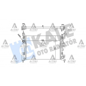 Radyatör Su Fiorino 2007 Sonrası / Nemo 2007 Sonrası / Bıpper 2008 Sonrası / 1.4 M-T Mekanik (Oem No:1330T8)