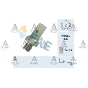 Müşür Yağ R9 / R11 / R19 / R21 / Clio / Megane / Logan K7M-K7J Beyaz Soket 14X1.5 (0.35 Bar) (Oem No:7700771825)