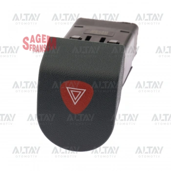 Dörtlü Flaşör Düğmesi Kangoo (Oem No:7700308821)